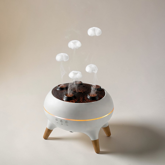 Medumist dynamic aroma diffuser with jellyfish-shaped vapor mist